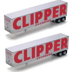 Trains|Athearn 73365 Clipper 45' Fruehauf Z-Van Trailer #1 (2) - Model Train Junction: Quality Parts and Art Supplies