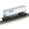 Trains|Athearn 92075 CSX 50' Flat w/Trailer - Model Train Junction: Quality Parts and Art Supplies