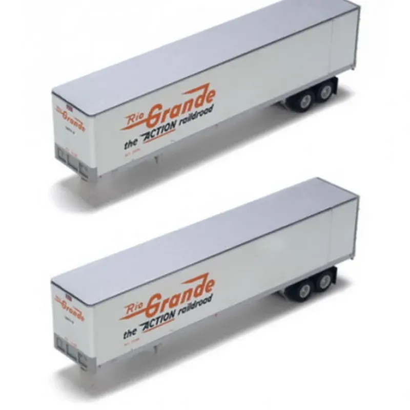 Trains|Athearn 73371 D&RGW 45' Fruehauf Z-Van Trailer #1 (Set of 2) - Model Train Junction: Quality Parts and Art Supplies