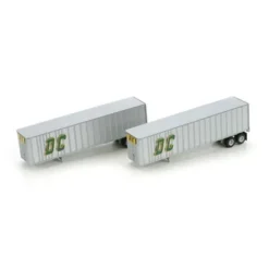 Trains|Athearn 28001 DC Trucking 40' Exterior Post Z-Van Trailer Set #2 (Set of 2) - Model Train Junction: Quality Parts and Art Supplies