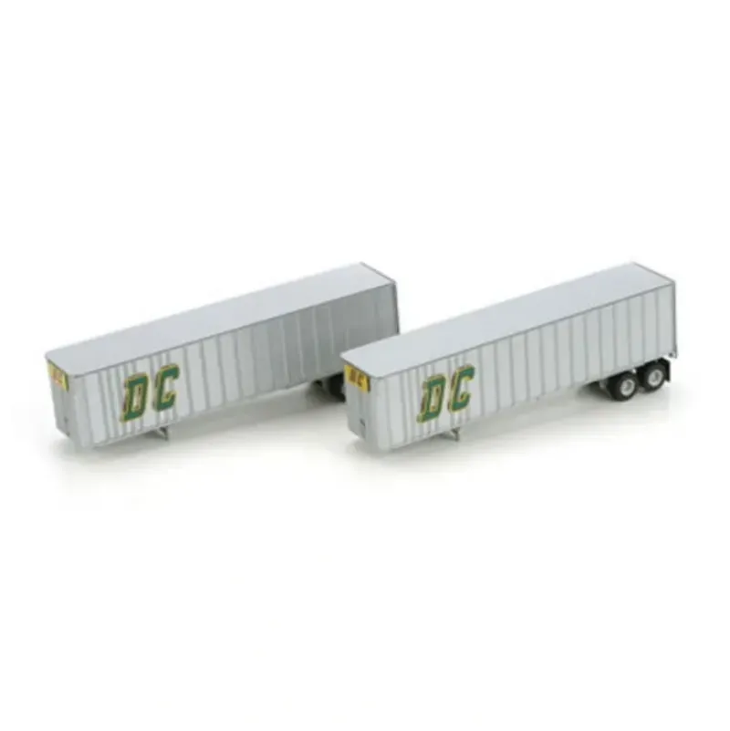 Trains|Athearn 28001 DC Trucking 40' Exterior Post Z-Van Trailer Set #2 (Set of 2) - Model Train Junction: Quality Parts and Art Supplies