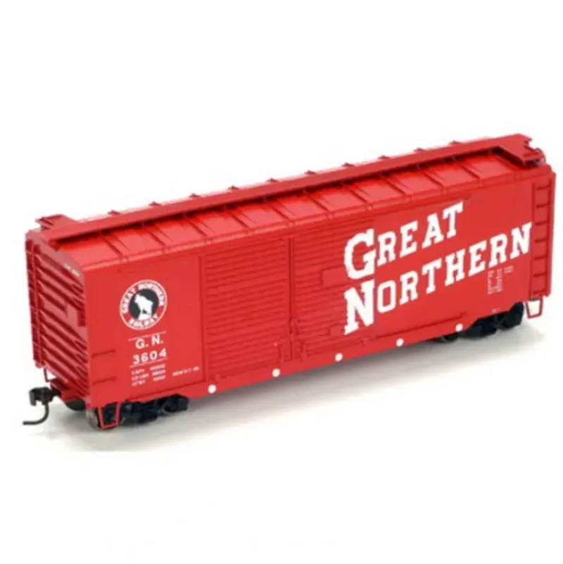 Trains|Athearn 74907 GN 40' Double Door Boxcar #3604 - Model Train Junction: Quality Parts and Art Supplies