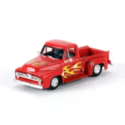Trains|Athearn 26467 HO 1955 Ford F-100 Pickup Red/Flames - Model Train Junction: Quality Parts and Art Supplies