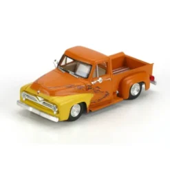Trains|Athearn 26465 HO 1955 Ford F-100 Pickup Orange/Flames - Model Train Junction: Quality Parts and Art Supplies