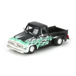 Trains|Athearn 26469 HO 1955 Ford F-100 Pickup Black/Flames - Model Train Junction: Quality Parts and Art Supplies
