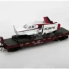 Trains|Athearn 96325 HO Atchison Topeka Santa Fe 40' Flat w/Red Plane #97068 - Model Train Junction: Quality Parts and Art Supplies