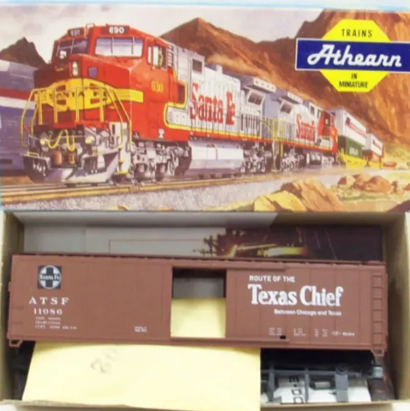 Trains|Athearn 5056 HO ATSF 50' Boxcar Kit - Model Train Junction: Quality Parts and Art Supplies