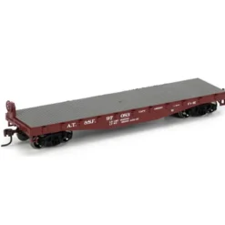 Trains|Athearn 96346 HO ATSF RTR 40' Flat Car #97107 - Model Train Junction: Quality Parts and Art Supplies
