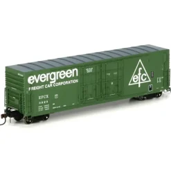 Trains|Athearn 69041 HO Evergreen Freight Car Corp. 50' PC&F Plug Door Box Car #3923 - Model Train Junction: Quality Parts and Art Supplies