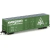 Trains|Athearn 69040 HO Evergreen Freight Car Corp 50' PC&F Plug Door Box Car #3682 - Model Train Junction: Quality Parts and Art Supplies