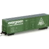 Trains|Athearn 69038 HO Evergreen Freight Car Corp. 50' PC&F Plug Door Box Car #405 - Model Train Junction: Quality Parts and Art Supplies