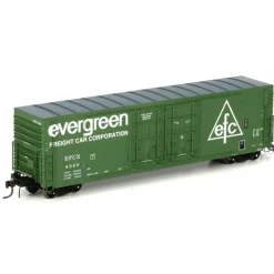 Trains|Athearn 69042 HO Evergreen Freight Car Corp. 50' PC&F Plug Door Box Car #4320 - Model Train Junction: Quality Parts and Art Supplies