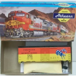 Trains|Athearn 4148 HO Firewater & Kicking Horse Boxcar Kit - Model Train Junction: Quality Parts and Art Supplies