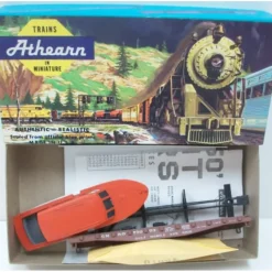 Trains|Athearn 1353 HO Gulf, Mobile and Ohio 40' Flat with Boat Kit - Model Train Junction: Quality Parts and Art Supplies