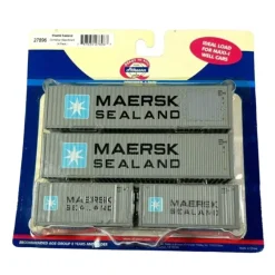 Trains|Athearn 27896 HO Maersk 20' & 40' Containers - RTR - Model Train Junction: Quality Parts and Art Supplies