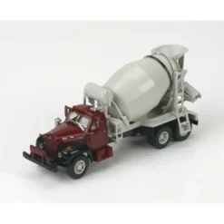 Trains|Athearn 93169 HO Maroon W/Black Fenders Mack B Cement Mixer Undecorated Truck - Model Train Junction: Quality Parts and Art Supplies