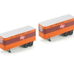 Trains|Athearn 92472 HO Milwaukee Road Two 25' Trailers 28-4 and 28-19 - Model Train Junction: Quality Parts and Art Supplies