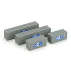 Trains|Athearn 27897 HO MOL Ready To Roll 20' & 40' Containers (Set of 3) - Model Train Junction: Quality Parts and Art Supplies