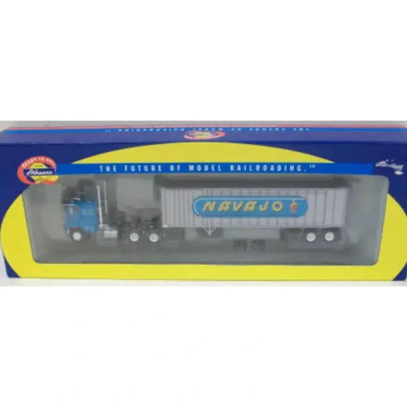 Trains|Athearn 70999 HO Navajo Trucking Freightliner & 40' Exterior Post Trailer - Model Train Junction: Quality Parts and Art Supplies