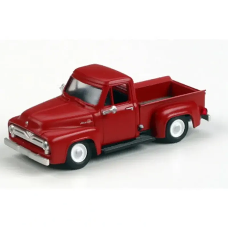 Trains|Athearn 26442 HO Red 1955 Ford F-100 Pickup Truck - Model Train Junction: Quality Parts and Art Supplies