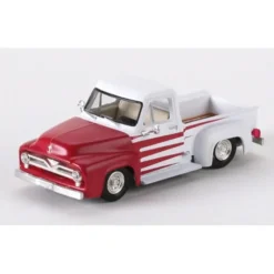 Trains|Athearn 26468 HO Red/White 1955 Ford F-100 Pickup - Model Train Junction: Quality Parts and Art Supplies