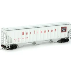 Trains|Athearn 72372 HO RTR 54' PS Covered Hopper, CB&Q #184679 - Model Train Junction: Quality Parts and Art Supplies