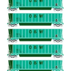 Trains|Athearn 94930 HO RTR Bathtub Gondola w/Load, O&W #4 (5) - Model Train Junction: Quality Parts and Art Supplies