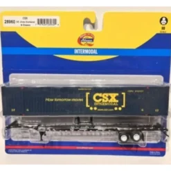 Trains|Athearn 28960 HO RTR CSX 53'' Jindo Intermodal Container W/Chassis - Model Train Junction: Quality Parts and Art Supplies