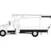 Trains|Athearn 96814 HO RTR Ford F-850 Boom Truck, White - Model Train Junction: Quality Parts and Art Supplies