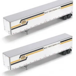 Trains|Athearn 28419 HO RTR May Trucking 53'' Wabash Duraplate Trailers (Set of 2) - Model Train Junction: Quality Parts and Art Supplies