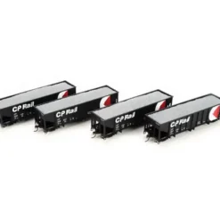 Trains|Athearn 76420 HO RTR OB Ballast Hopper w/Load, CPR #3 (4) - Model Train Junction: Quality Parts and Art Supplies