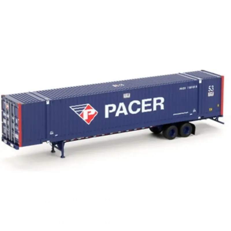Trains|Athearn 28966 HO RTR Pacer 53' Jindo Intermodal Container W/Chassis - Model Train Junction: Quality Parts and Art Supplies