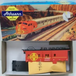 Trains|Athearn 1286 HO Santa Fe 37' Bay Window Caboose Kit - Model Train Junction: Quality Parts and Art Supplies