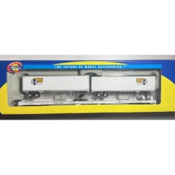 Trains|Athearn 93281 HO Santa Fe 85' Flat Car With 2-40' Trailers #89072 - Model Train Junction: Quality Parts and Art Supplies