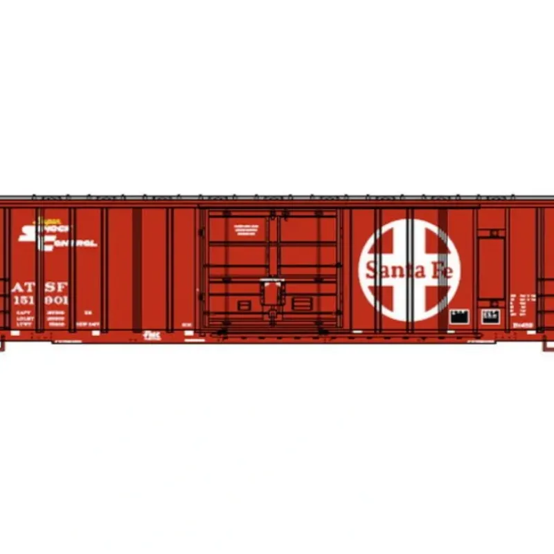 Trains|Athearn 87422 HO Santa Fe 50' FMC Plug Door Box #151901 - Model Train Junction: Quality Parts and Art Supplies