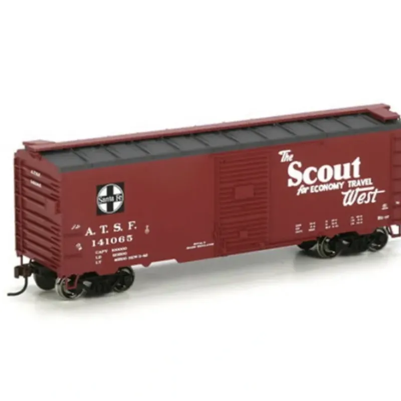 Trains|Athearn 70046 HO Santa Fe Scout Box Car #141065 - Model Train Junction: Quality Parts and Art Supplies