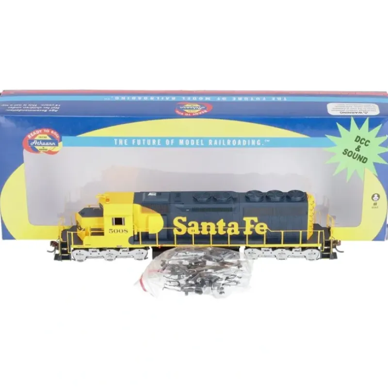 Trains|Athearn 98826 HO Santa Fe SD40 Diesel Locomotive w/DCC/Sound #5008 LN/Box - Model Train Junction: Quality Parts and Art Supplies