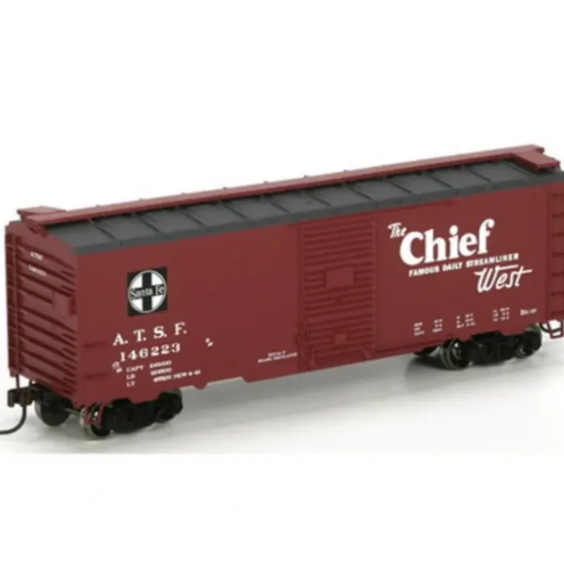 Trains|Athearn 70037 HO Santa Fe/Chief RTR 40' YSD Box Car #146223 - Model Train Junction: Quality Parts and Art Supplies