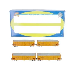 Trains|Athearn 76414 HO Scale Amtrak 40' Outside Braced Ballast Hoppers 4-Pack - Model Train Junction: Quality Parts and Art Supplies