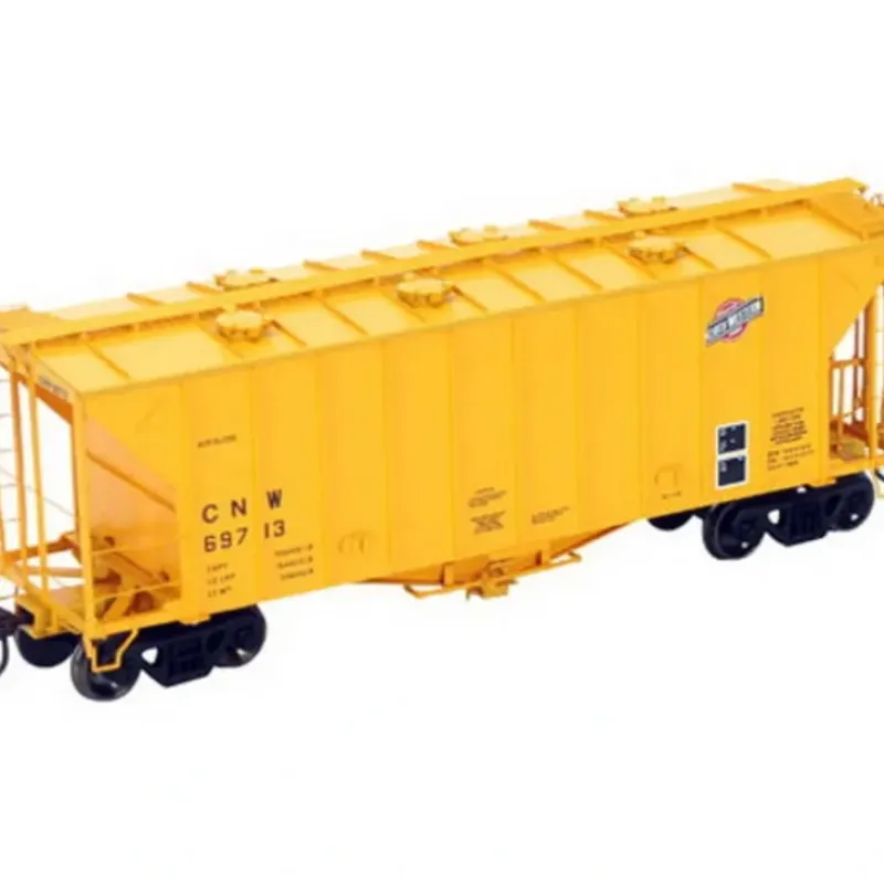 Trains|Athearn 87522 HO Scale C&NW/Yellow GATC 2600 Airslide Hopper #67913 - Model Train Junction: Quality Parts and Art Supplies