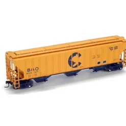 Trains|Athearn 72353 HO Scale Chessie/B&O 54' PS Covered Hopper #603147 - Model Train Junction: Quality Parts and Art Supplies