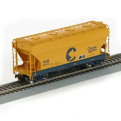 Trains|Athearn 95950 HO Scale Chessie/WM ACF 2970 Covered Hopper #604956 - Model Train Junction: Quality Parts and Art Supplies