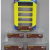 Trains|Athearn 97884 HO Scale Cotton Belt 50' FMC Double Door Boxcars (Set of 5) - Model Train Junction: Quality Parts and Art Supplies