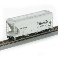 Trains|Athearn 95953 HO Scale D&RGW ACF 2970 Covered Hopper #15993 - Model Train Junction: Quality Parts and Art Supplies