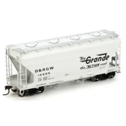 Trains|Athearn 95973 HO Scale D&RGW ACF 2970 Covered Hopper #15999 - Model Train Junction: Quality Parts and Art Supplies