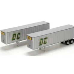 Trains|Athearn 28000 HO Scale DC 40' Exterior Post Trailer Set #1 (Set of 2) - Model Train Junction: Quality Parts and Art Supplies