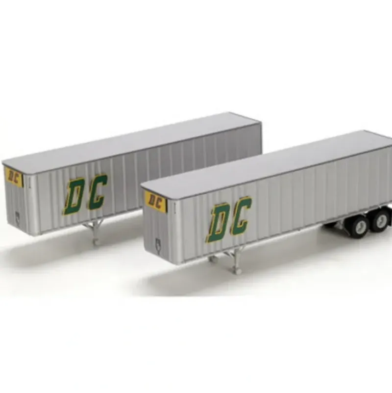 Trains|Athearn 28000 HO Scale DC 40' Exterior Post Trailer Set #1 (Set of 2) - Model Train Junction: Quality Parts and Art Supplies