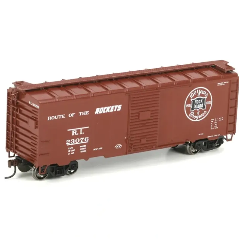 Trains|Athearn 70068 HO Scale Rock Island 40' Youngstown Steel Door Boxcar #23076 - Model Train Junction: Quality Parts and Art Supplies