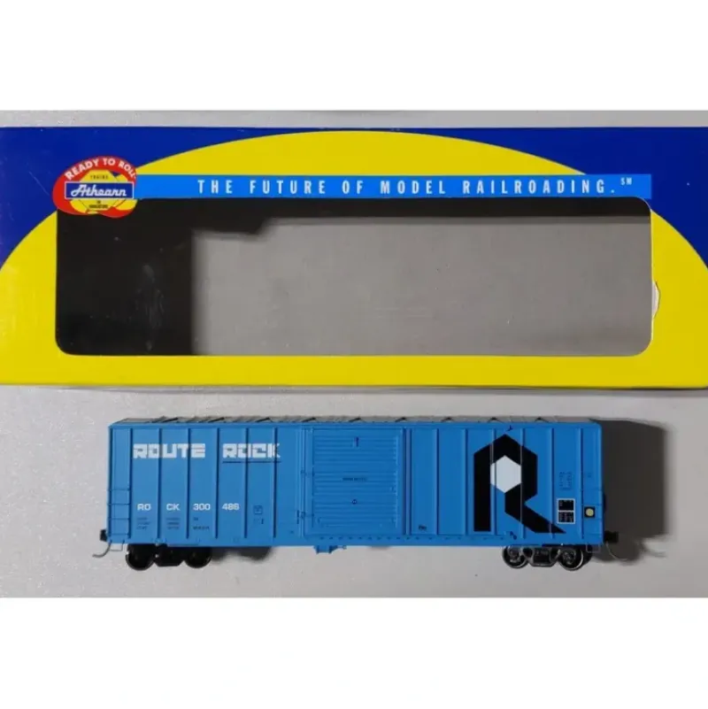 Trains|Athearn 92510 HO Scale Route Rock 50' FMC Boxcar #300486 LN/Box - Model Train Junction: Quality Parts and Art Supplies