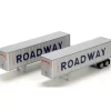Trains|Athearn 28010 HO Scale RTR Roadway 40'' Exterior Post Z-Van Trailers - Model Train Junction: Quality Parts and Art Supplies